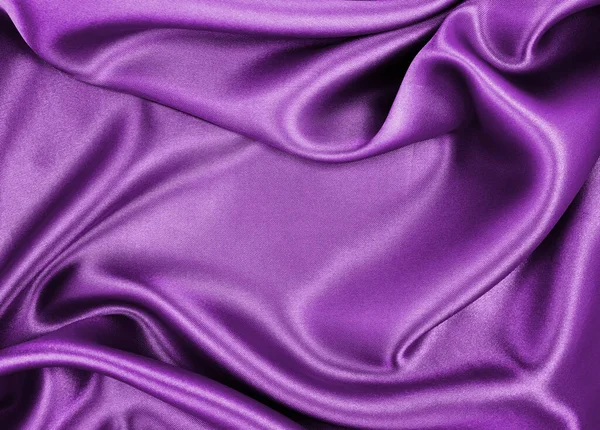 Liscio Elegante Seta Lilla Raso Tessuto Lusso Texture Può Utilizzare — Foto Stock