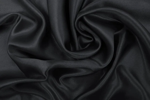Hladké Elegantní Tmavě Šedé Hedvábí Nebo Saténová Textura Může Použít — Stock fotografie