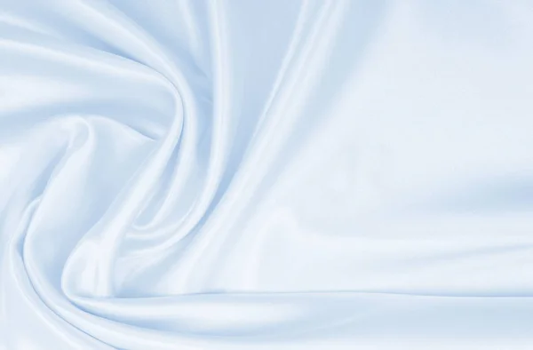 Smooth Elegant Blue Silk Satin Luxury Cloth Texture Can Use — Stock Photo, Image