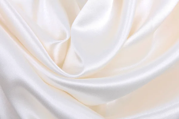 Smooth Elegant White Silk Satin Luxury Cloth Texture Can Use — Stock Photo, Image