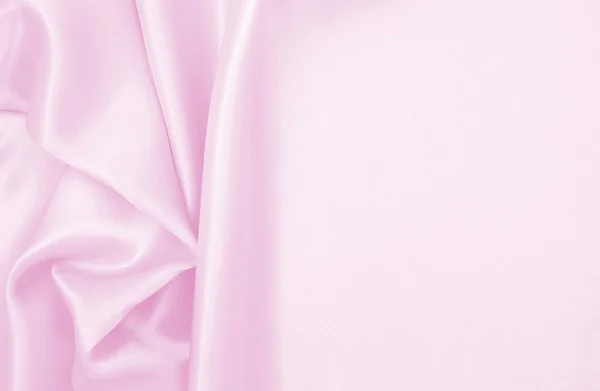 Glatte Elegante Rosa Seide Oder Satin Textur Kann Als Hochzeitshintergrund — Stockfoto