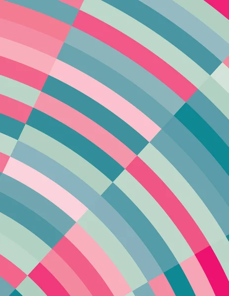 Ретро фон з синьо-рожевими дугами. Кольори CMYK — стоковий вектор