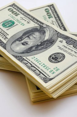 Nakit Paketler Amerikan doları değerinde yüz dolar hafif bir ba