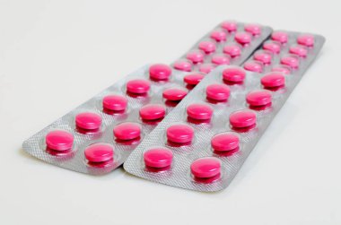 Haplar ilaçlar paketleri yakın çekim.