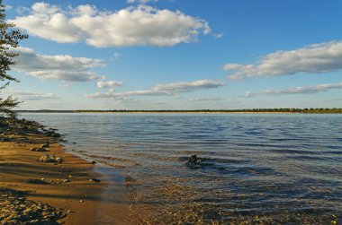 Nehirli güzel bir manzara.