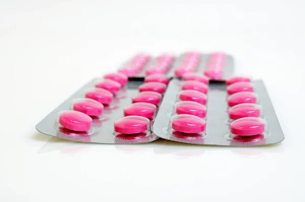 Lääkkeet Pillerit Lähikuva Pakkauksissa — kuvapankkivalokuva