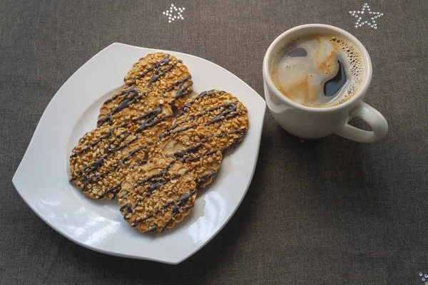 Coffee with cookies — Stock Photo, Image