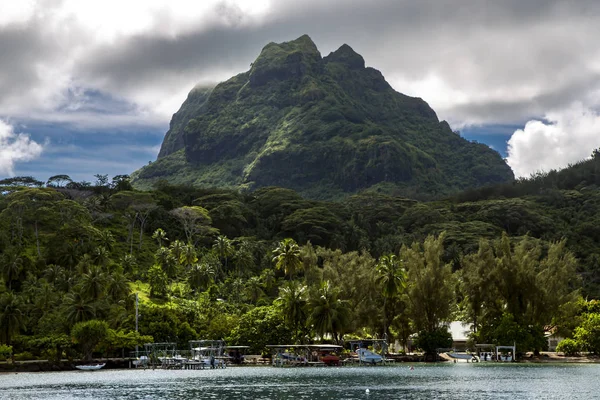 Piękna Wyspa Bora Bora Grupie Zawietrznej Społeczeństwo Wyspy Polinezji Francuskiej — Zdjęcie stockowe