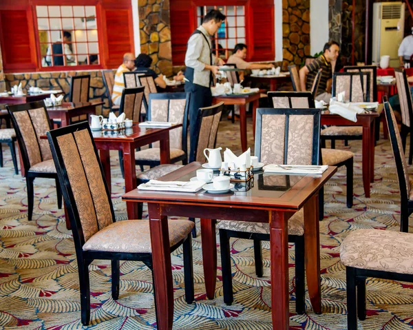 Asia Vietnam Chi Minh Listopad 2014 Restauracja Wnętrzu Hotelu Hochiminh — Zdjęcie stockowe