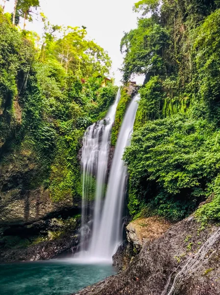 Aling Aling Vodopád Mezi Džunglí Bali Indonésie — Stock fotografie