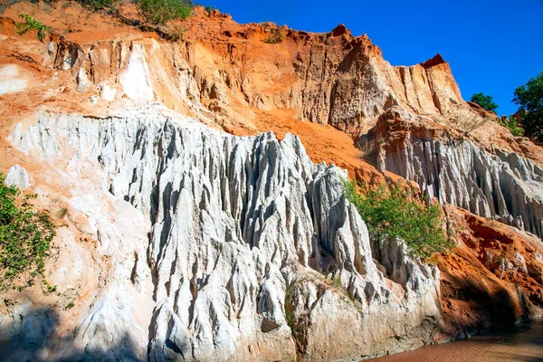 Fairy Stream Canyon Red River Canyon Orillas Arenisca Colores Mui — Foto de Stock