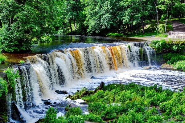 爱沙尼亚美丽的凯拉瀑布 — 图库照片