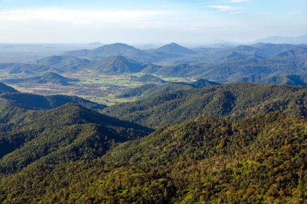 Montanhas Florestadas Estrada Para Lat Vietnã — Fotografia de Stock