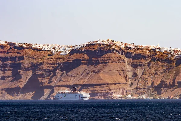 Řecko Santorini Září 2012 Plavidlo Pro Oceán Poblíž Ostrova Santorini — Stock fotografie