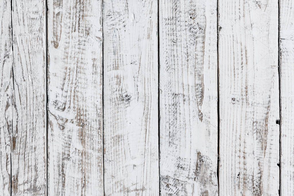 Grunge wooden white painted vintage scratch background . Abstract backdrop for illustration