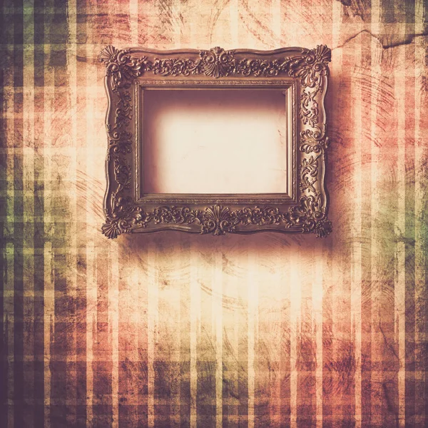 Old Room Grunge Interior Frames Style Baroque — Stock Photo, Image