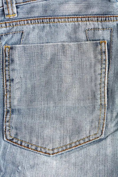 ブルー ジーンズのポケットと後ろ 美しいカジュアル スタイル — ストック写真