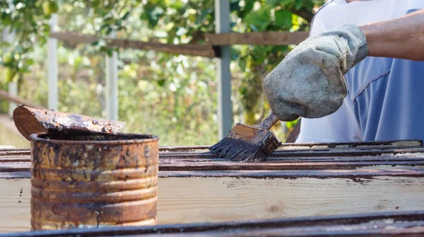 Eski eldiven erkek işçi panoları açık ev dekorasyon için boyama