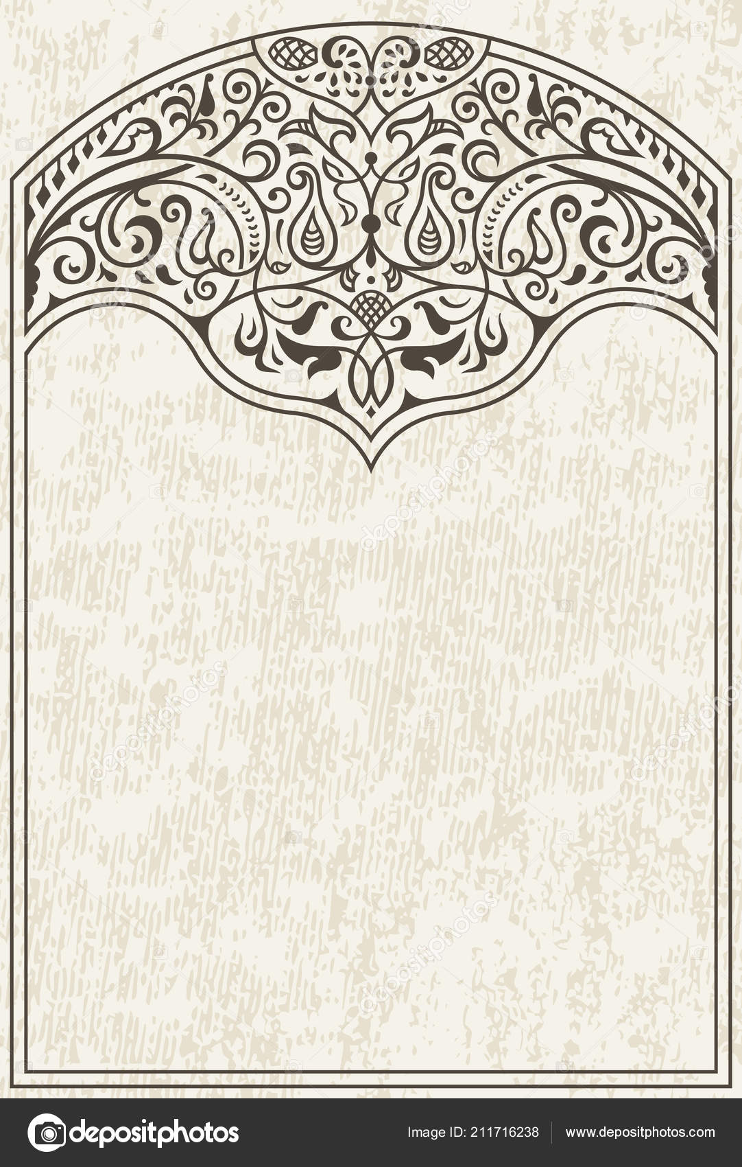 linhas caligráficas frame ornamento