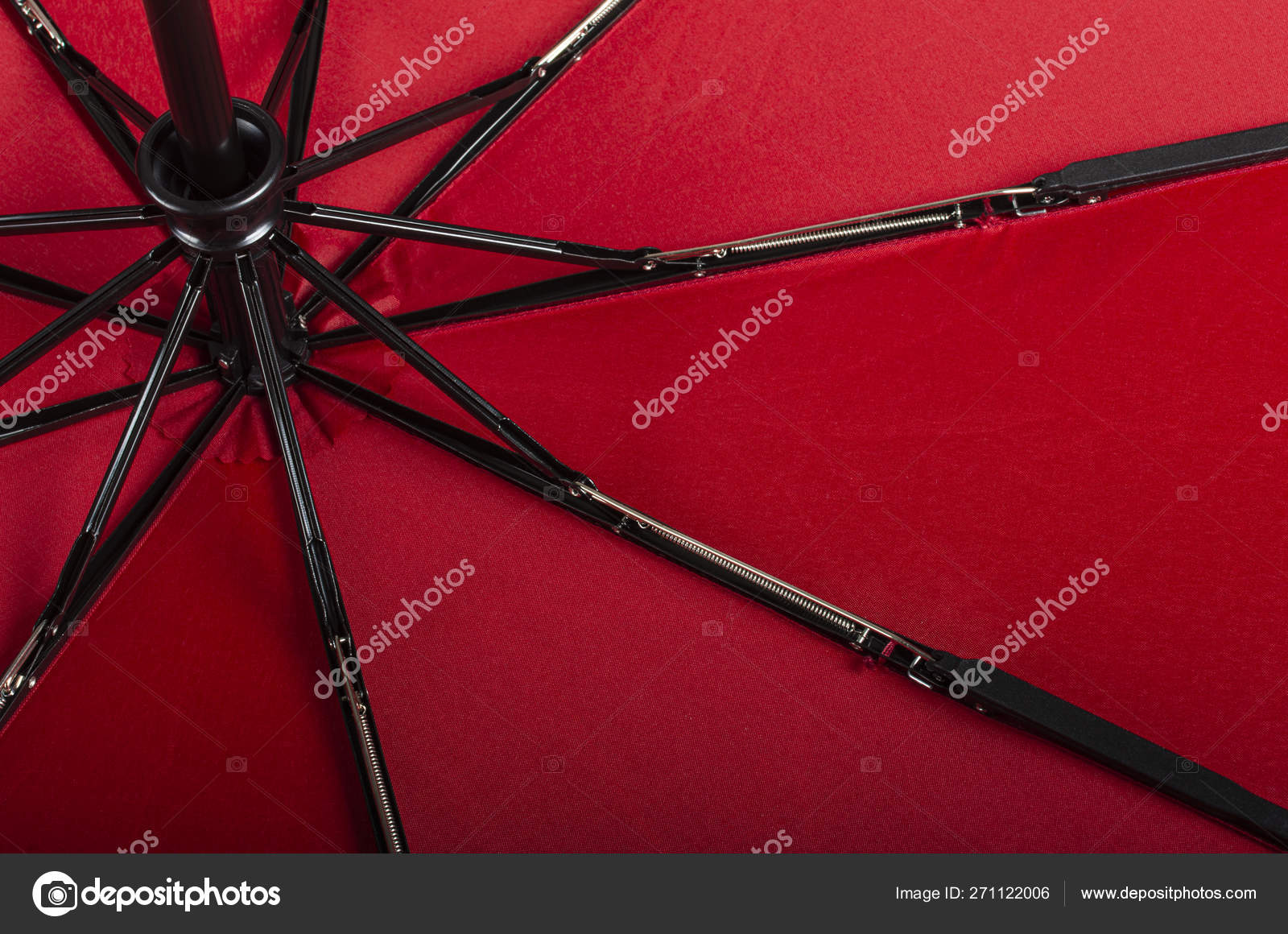Paraguas Negro Cortaviento Rojo Con Costillas Vidrio fotografía de stock © marinbulat #271122006 | Depositphotos
