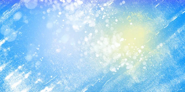 Blue Shiny Sparkle Horizontal Background Template Light Festive Holiday Wallpaper — Stock Photo, Image