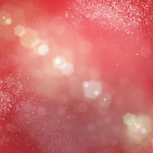 星尘圣诞假期红色发光背景装饰火花模板 — 图库照片