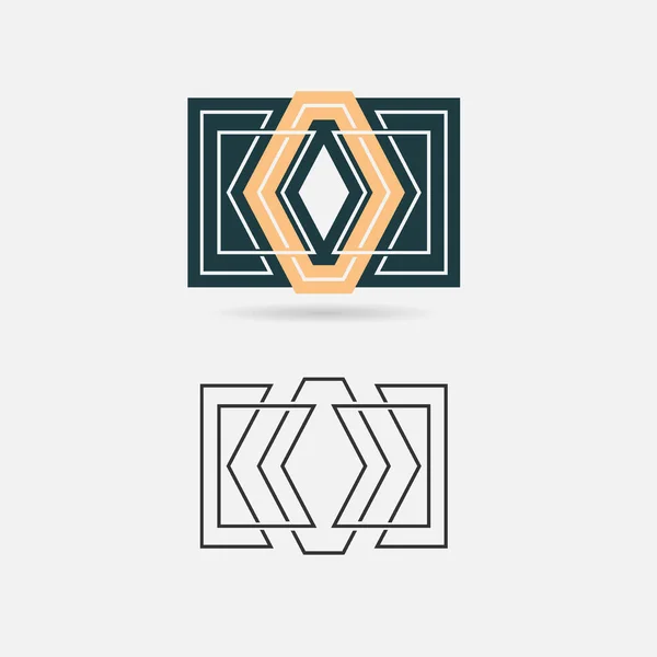 O型ミニマルロゴデザイン O文字現代的なテクノスタイルのロゴタイプ ゼロ記号アイコンテンプレート — ストックベクタ
