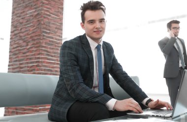 iş concept.determined genç işadamı