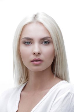 yakın çekim yüz emin iş kadını.