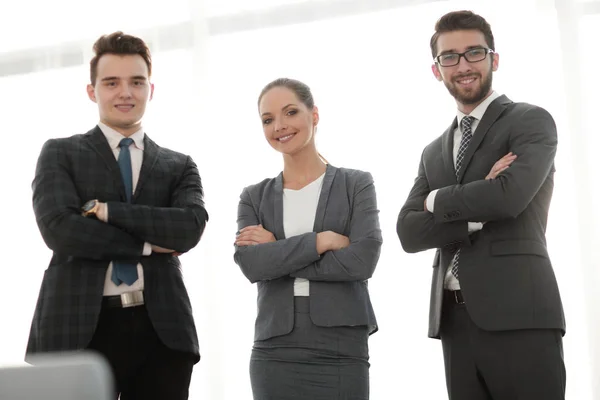 Team av säker affärsmän — Stockfoto