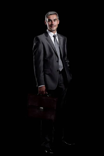 In full growth.modern adult businessman.i — Stock Photo, Image