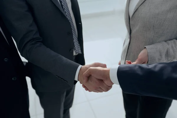 Closeup.handshake podnikatelů — Stock fotografie