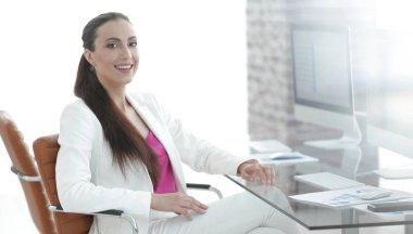 Dikey photos.modern iş kadını