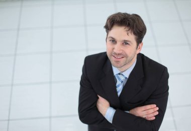 portre. başarılı bir iş adamı portresi.