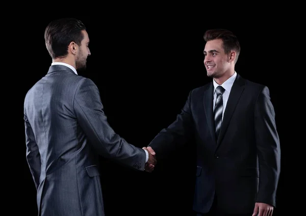 Handshake partnerów biznesowych na posiedzeniu — Zdjęcie stockowe
