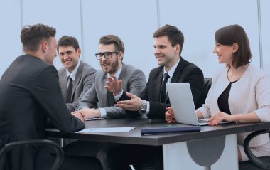 iş takım ile bir atölye iletken işadamı