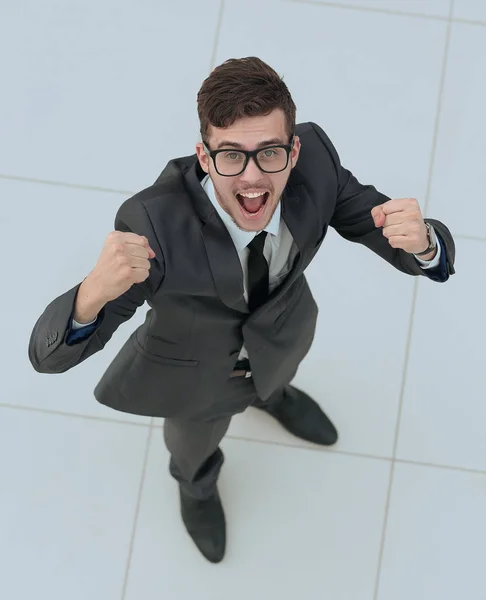 Empresario celebrando el éxito , —  Fotos de Stock