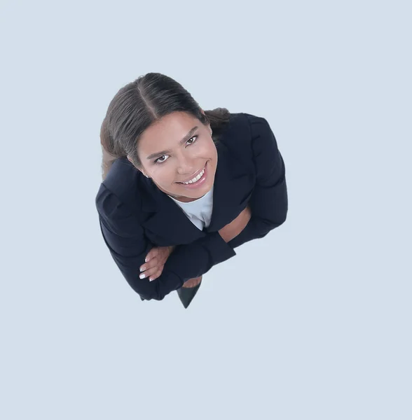 View from the top.young business woman — Stock Photo, Image