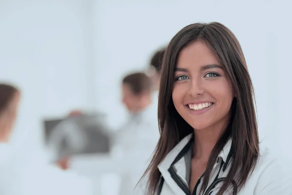 Closeup.successful woman doctor — Stock Photo, Image