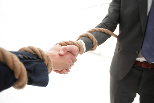 Closeup .the handshake obchodních partnerů. — Stock fotografie