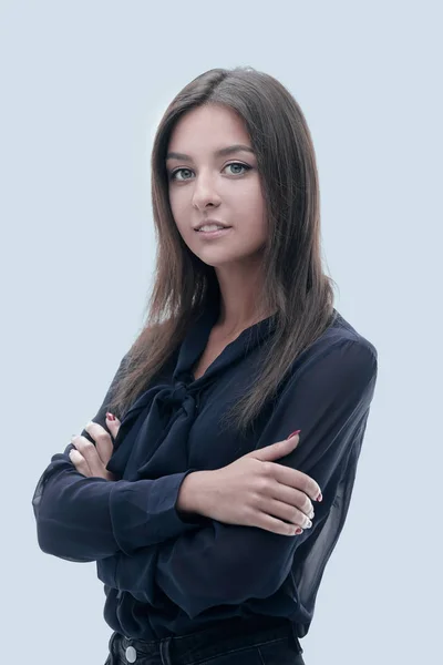 Retrato de una joven empresaria confiada . —  Fotos de Stock