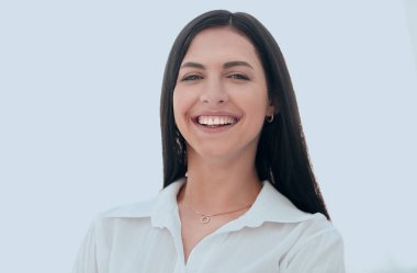 modern başarılı genç kadının yakın çekim yüz