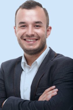 portre yüz emin iş kişinin.