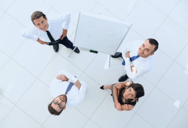 En baştan görüntüleyin. başarılı iş takım arka plan görüntüsü