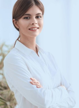 genç iş kadını closeup portresi