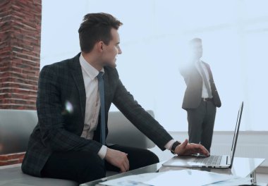 iş concept.determined genç işadamı