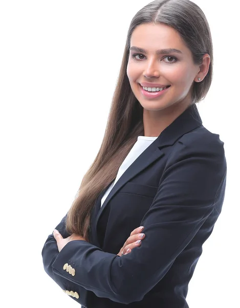 Primer plano. joven mujer de negocios . —  Fotos de Stock