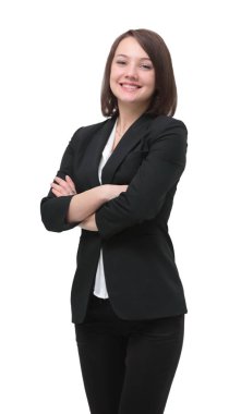 tam büyüme portre. başarılı kadın Yöneticisi