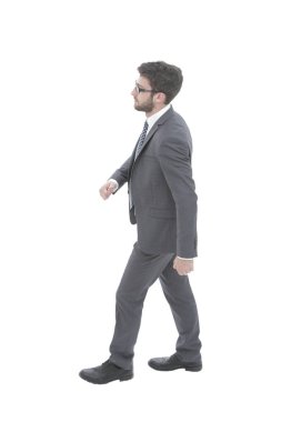 Başarılı iş adamı güvenle ileri gider