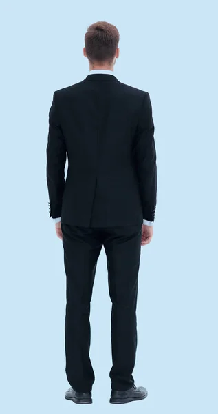 Rear view. young confident businessman. — Stock Photo, Image